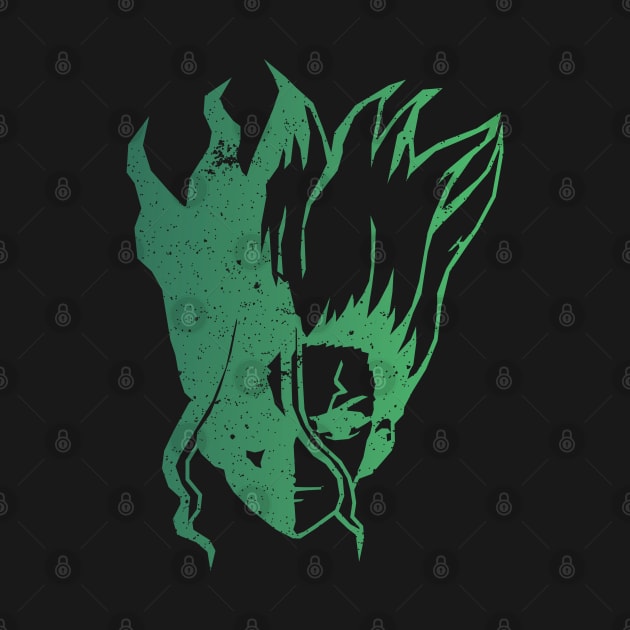 Senku Face Fanart T-Shirt - Image 2