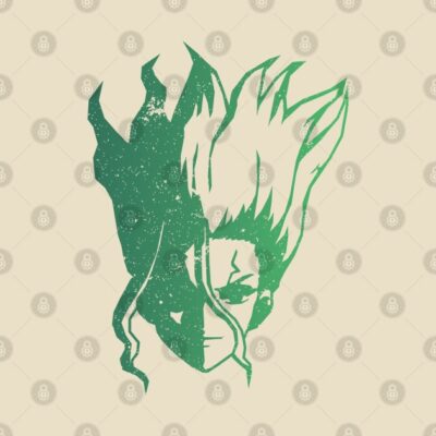 Alternative view of Senku Face Fanart Tote