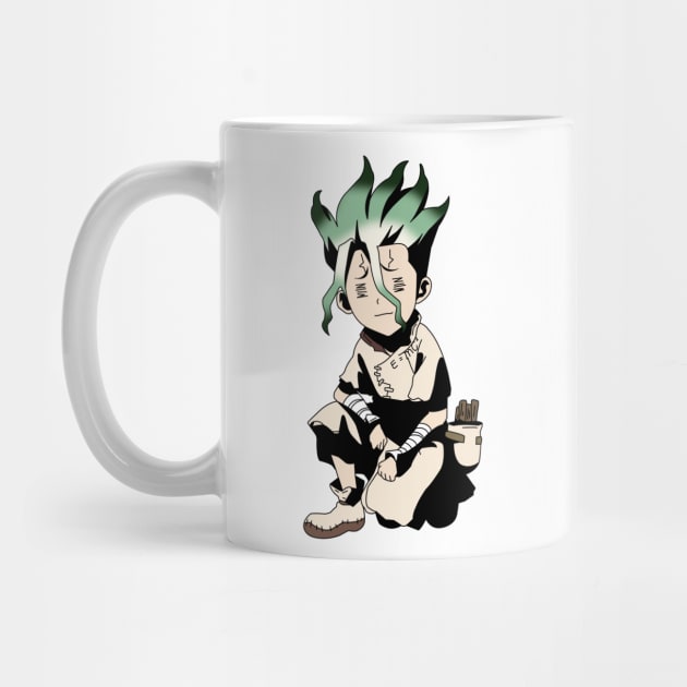 Dr Stone Senku Ishigami Chibi Cute Frail Mug