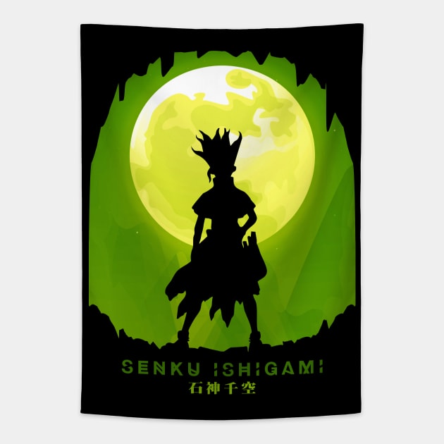 Senku Ishigami Green Color Tapestry