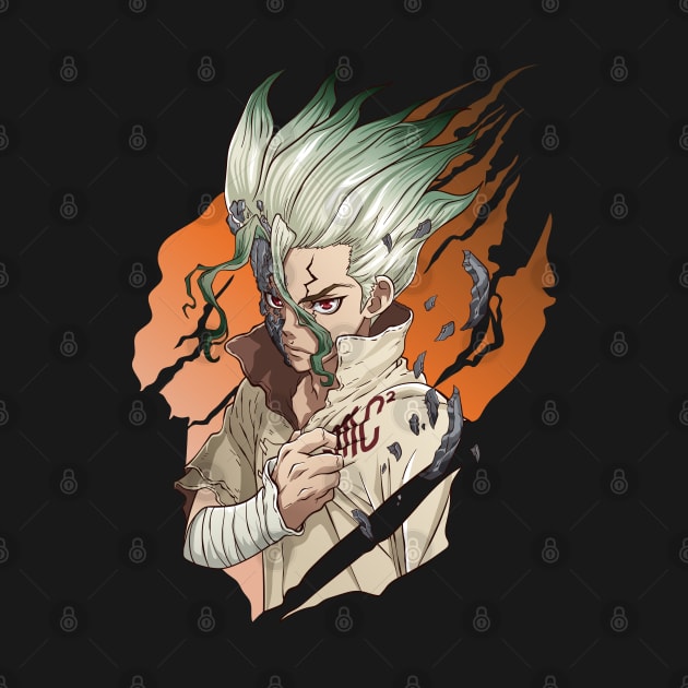 Senku Ishigami Stone T-Shirt - Image 2