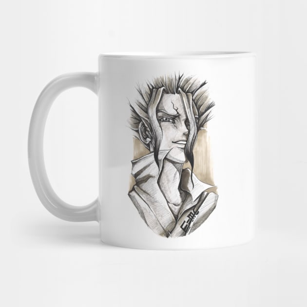 Senku Ishigami BLack White Mug
