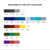 tank top color chart 1 - Dr. Stone UK Shop