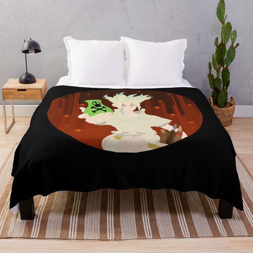 King Of Science Throw Blanket
