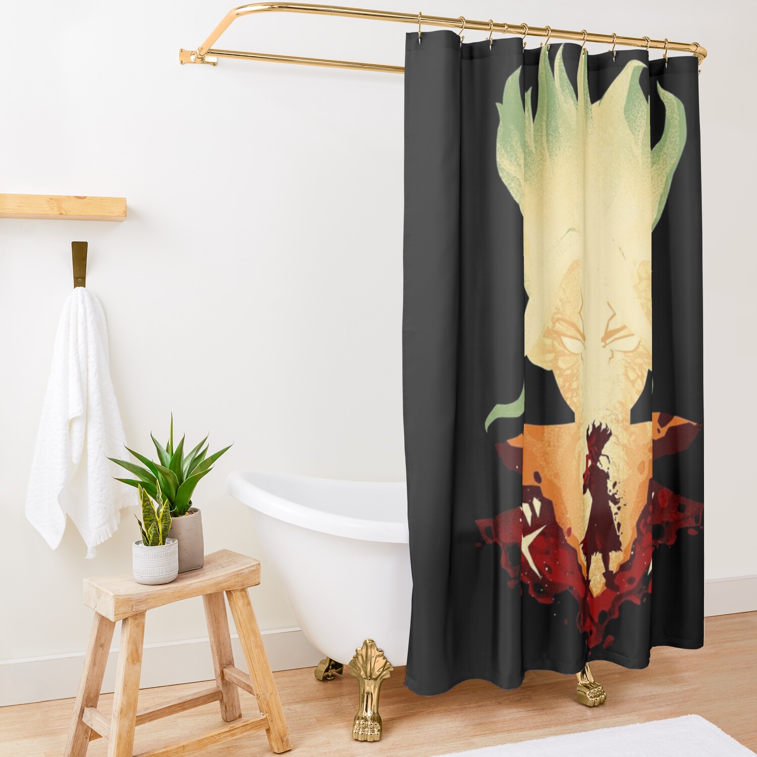 New Manga Shower Curtain