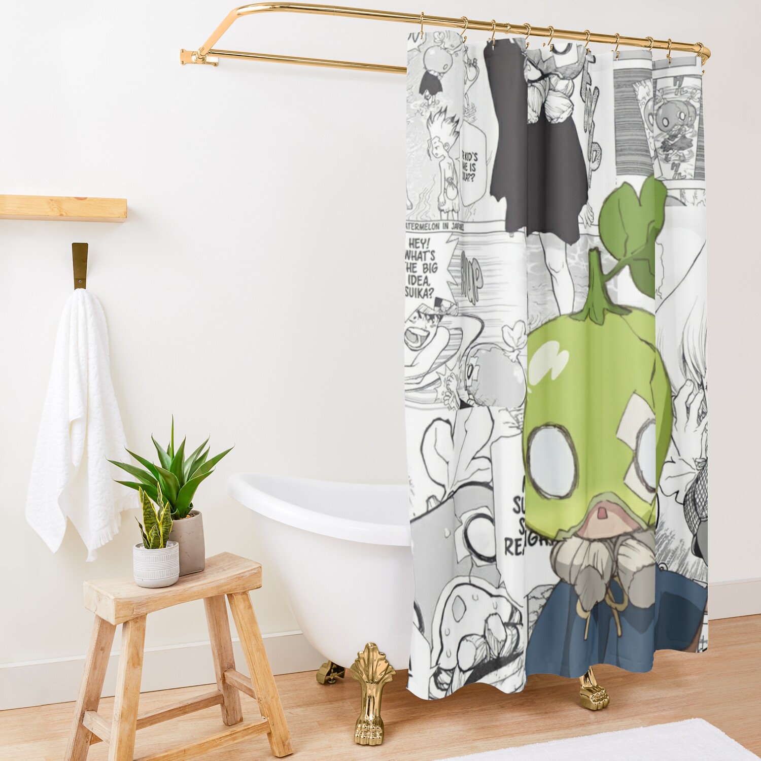 Suika Shower Curtain