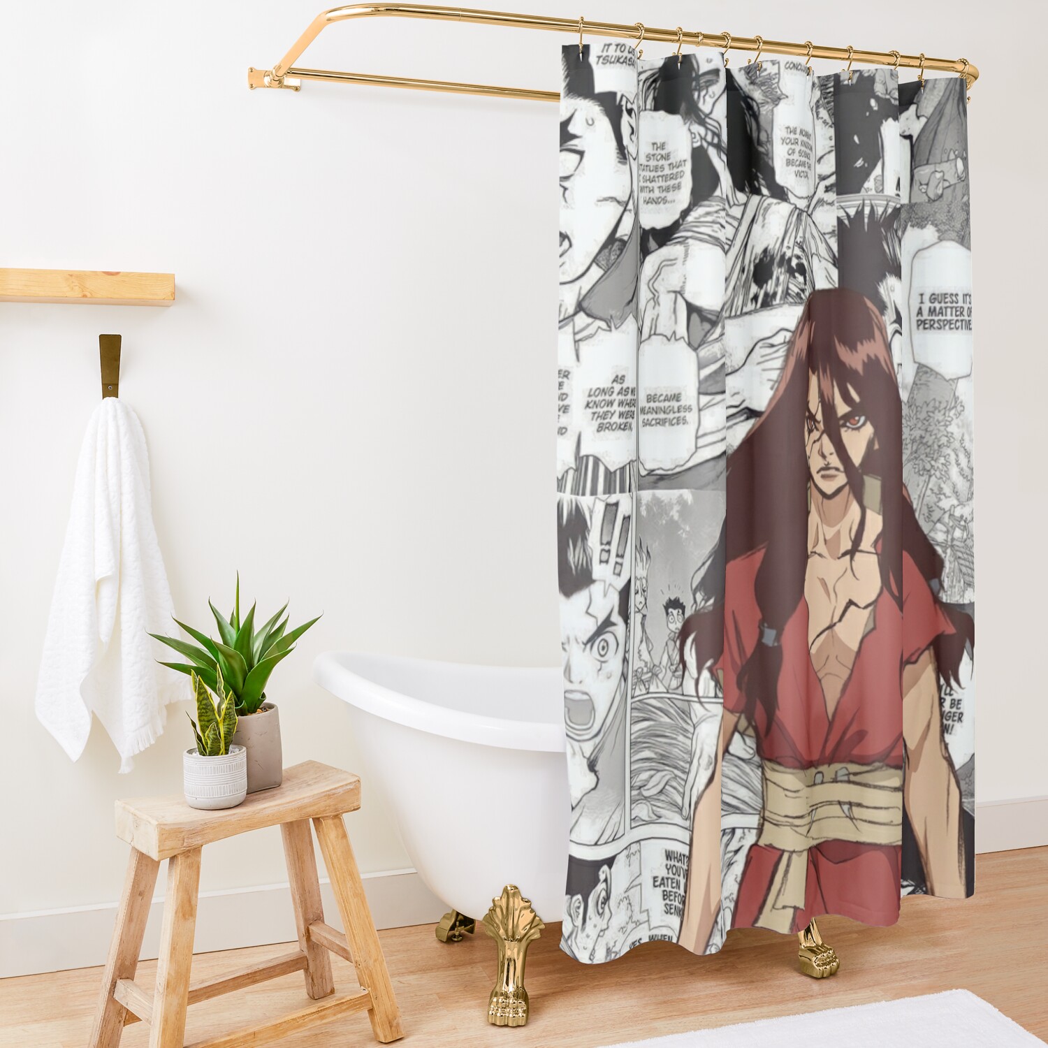 Tsukasa Shishio Shower Curtain